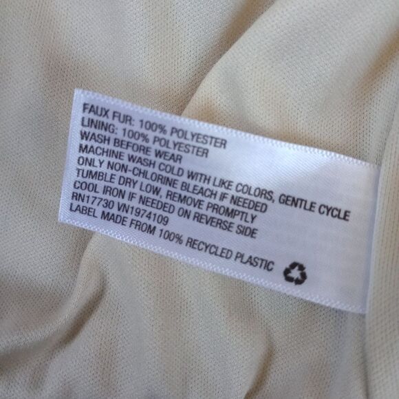 Art Class Animal Print Faux Fur Jacket Size 7/8 - Picture 6 of 8